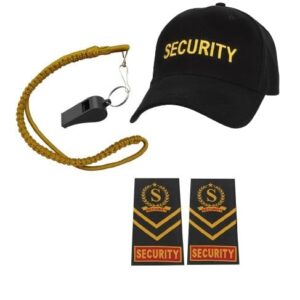 Security Guard Accessories Gold Pack Of 3
