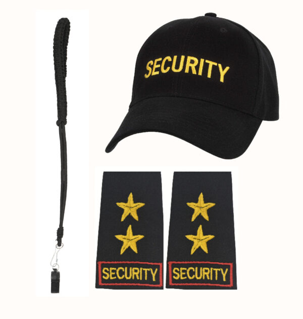 Security Guard Accessories Embroidery Cap Dori Combo